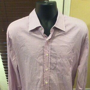 Peter Millar Men's Button shirt 17.5 2XL Purple